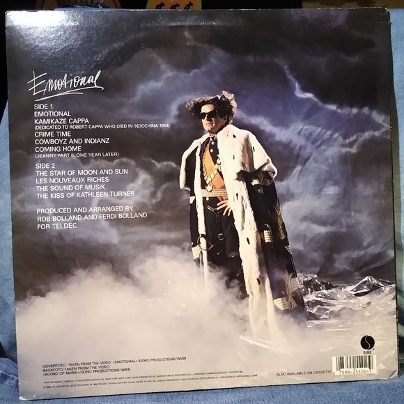 Falco Emotional 1986 Vinyl record - Picture 2 of 4